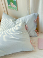 Mira Bow Gingham Washed Cotton Pillowcase original reference image 35