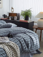 Mist Blue Cotton Seersucker Duvet Cover original reference image 6