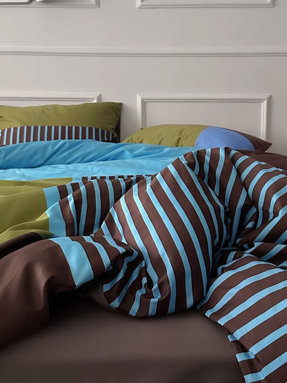 New Coast Printed Cotton Sateen Duvet Cover original reference image 2