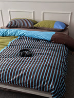 New Coast Printed Cotton Sateen Duvet Cover original reference image 4