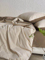 Oat Haven Cotton Jacquard Duvet Cover original reference image 5