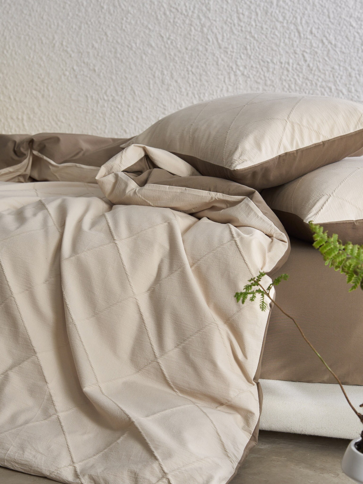 Oat Haven Cotton Jacquard Duvet Cover original reference image 5