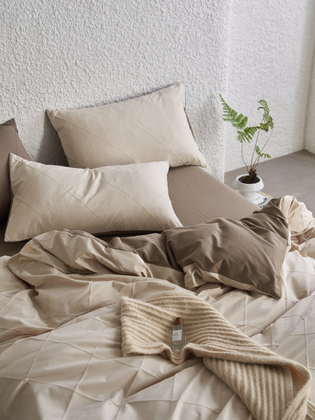 Oat Haven Cotton Jacquard Duvet Cover original reference image 6