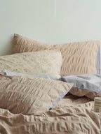 Oat Whisper Cotton Seersucker Duvet Cover original reference image 3