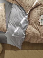 Oat Whisper Cotton Seersucker Duvet Cover original reference image 6