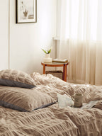 Oat Whisper Cotton Seersucker Duvet Cover original reference image 8