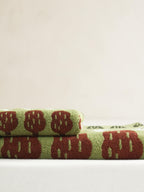 Orchard Dot Jacquard Cotton Bath Towel original reference image 1