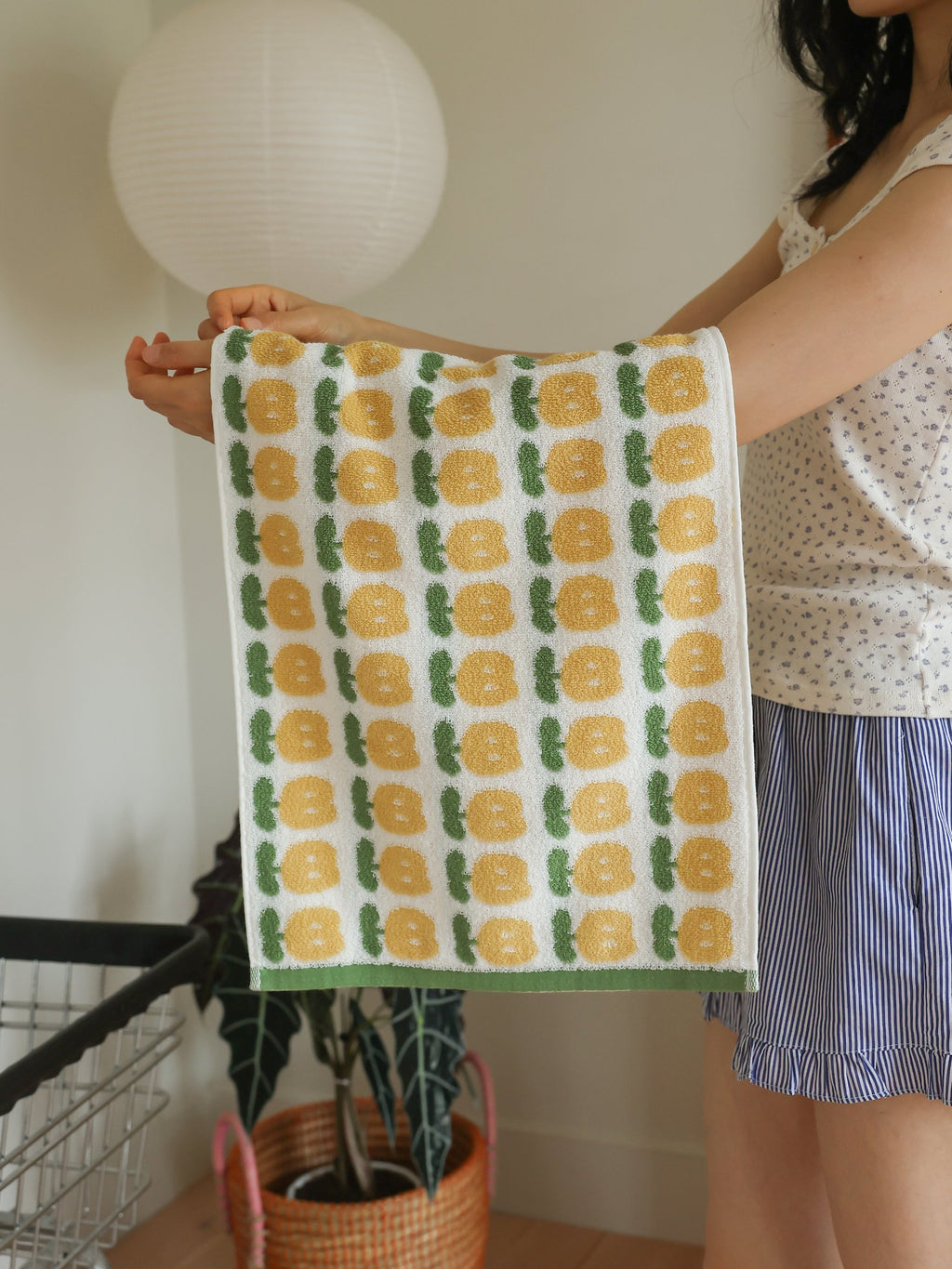 Orchard Dot Jacquard Cotton Bath Towel original reference image 23