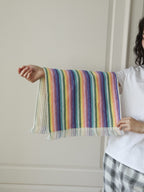 Pastel Lane Stripe Cotton Bath Towel original reference image 3