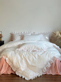 Petite Dot Ruffle Cotton Duvet Cover original reference image 1
