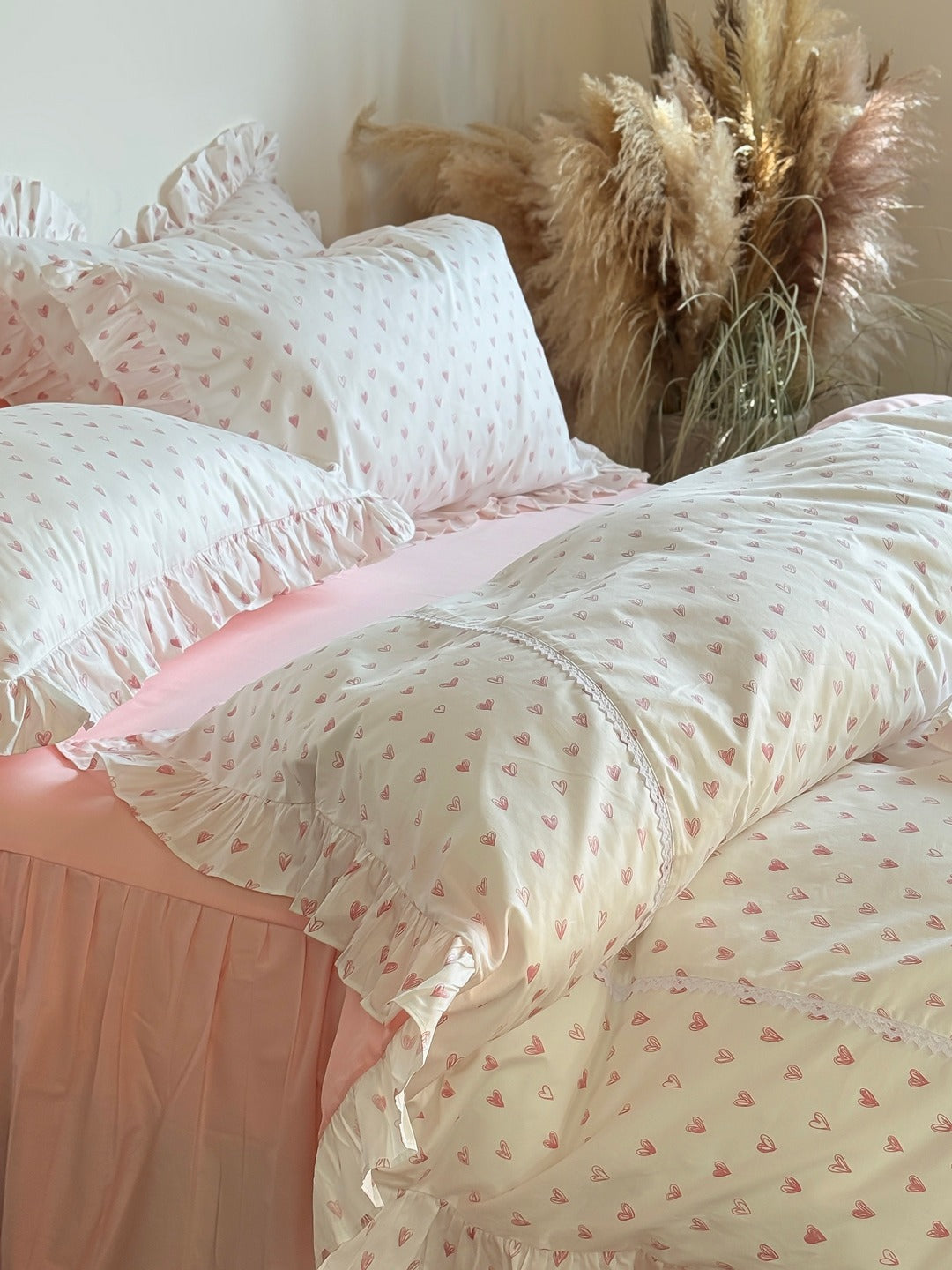 Petite Dot Ruffle Cotton Duvet Cover original reference image 6