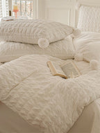 Pom Cloud Cotton Seersucker Duvet Cover original reference image 1