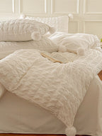 Pom Cloud Cotton Seersucker Duvet Cover original reference image 5