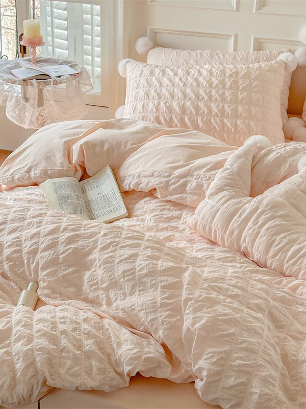 Pom Cloud Cotton Seersucker Duvet Cover original reference image 7