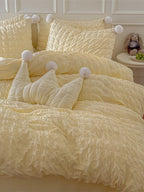 Pom Cloud Cotton Seersucker Duvet Cover original reference image 23
