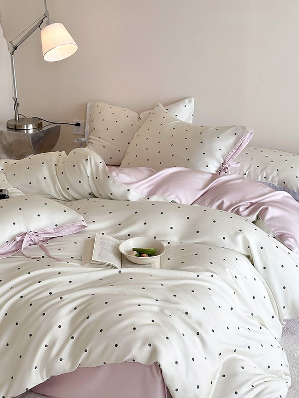 Ribbon Dot Tencel Duvet Cover original reference image 1