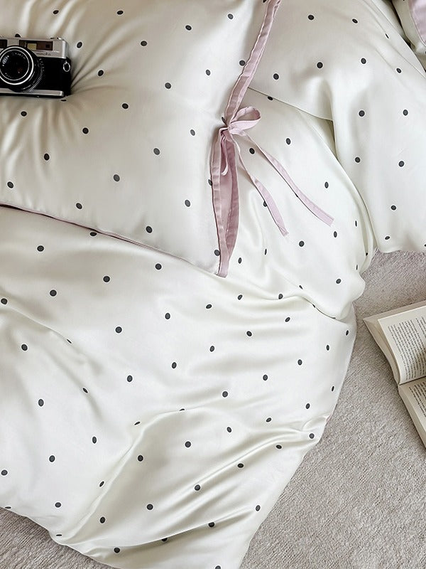 Ribbon Dot Tencel Duvet Cover original reference image 2