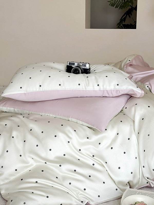 Ribbon Dot Tencel Duvet Cover original reference image 3