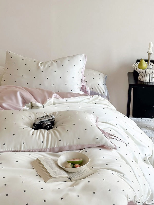 Ribbon Dot Tencel Duvet Cover original reference image 4