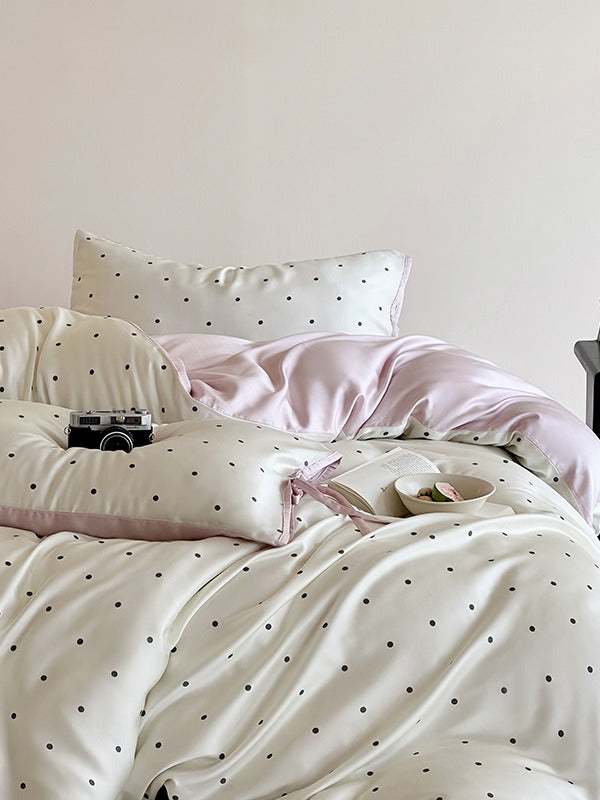 Ribbon Dot Tencel Duvet Cover original reference image 5