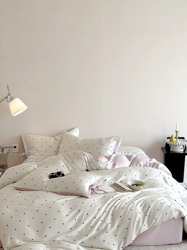 Ribbon Dot Tencel Duvet Cover original reference image 7
