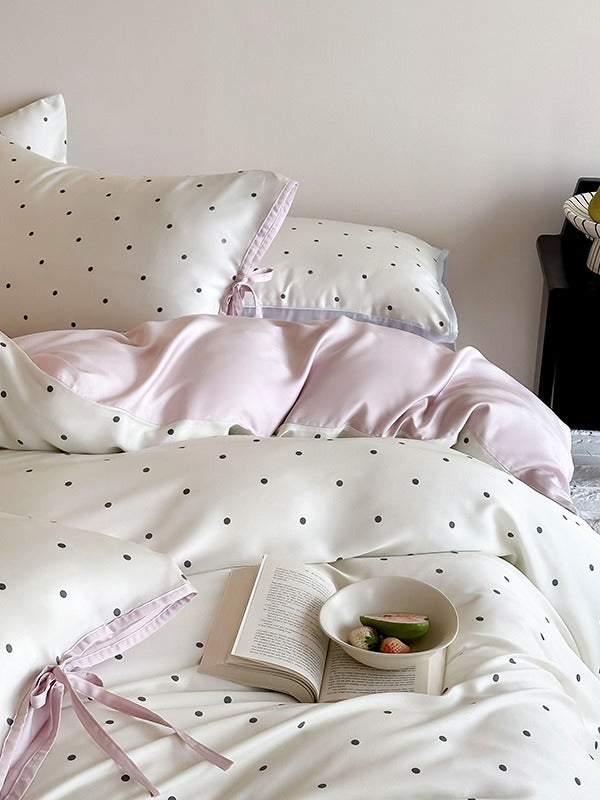 Ribbon Dot Tencel Duvet Cover original reference image 8