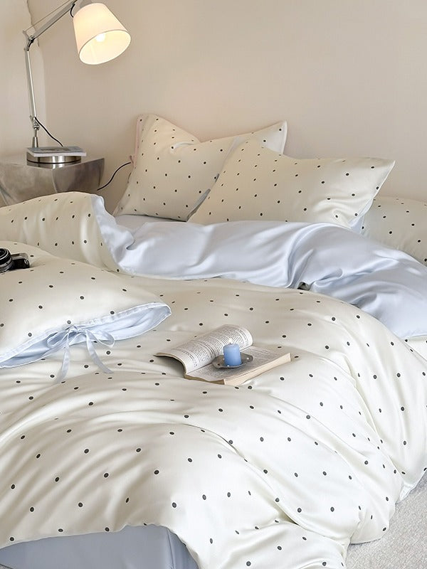 Ribbon Dot Tencel Duvet Cover original reference image 9