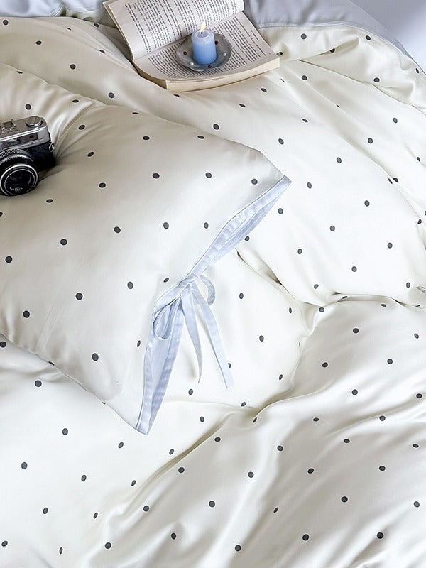 Ribbon Dot Tencel Duvet Cover original reference image 13