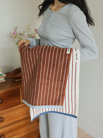 Ribbon Stripe Cotton Bath Towel original reference image 4