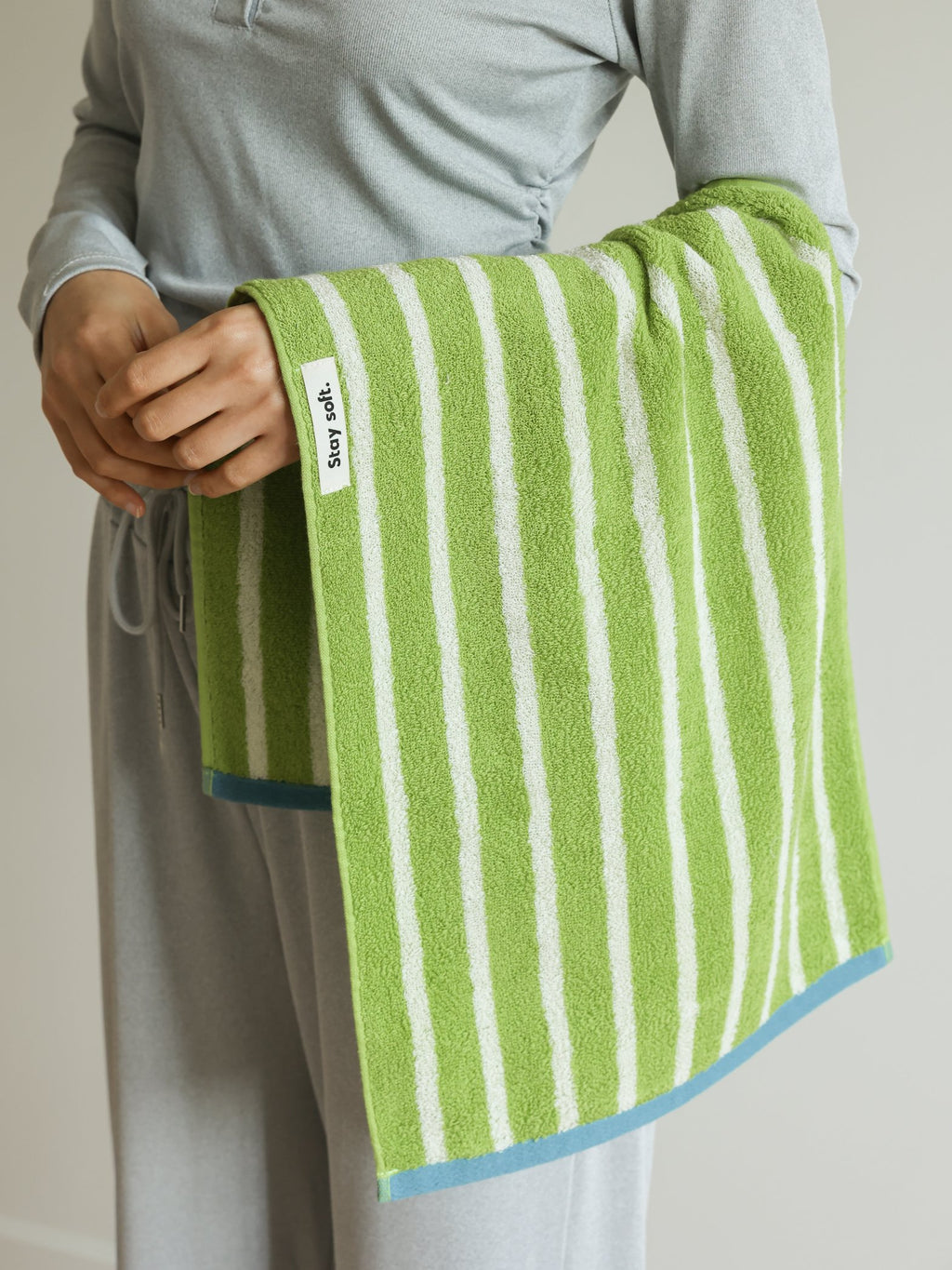 Ribbon Stripe Cotton Bath Towel original reference image 7