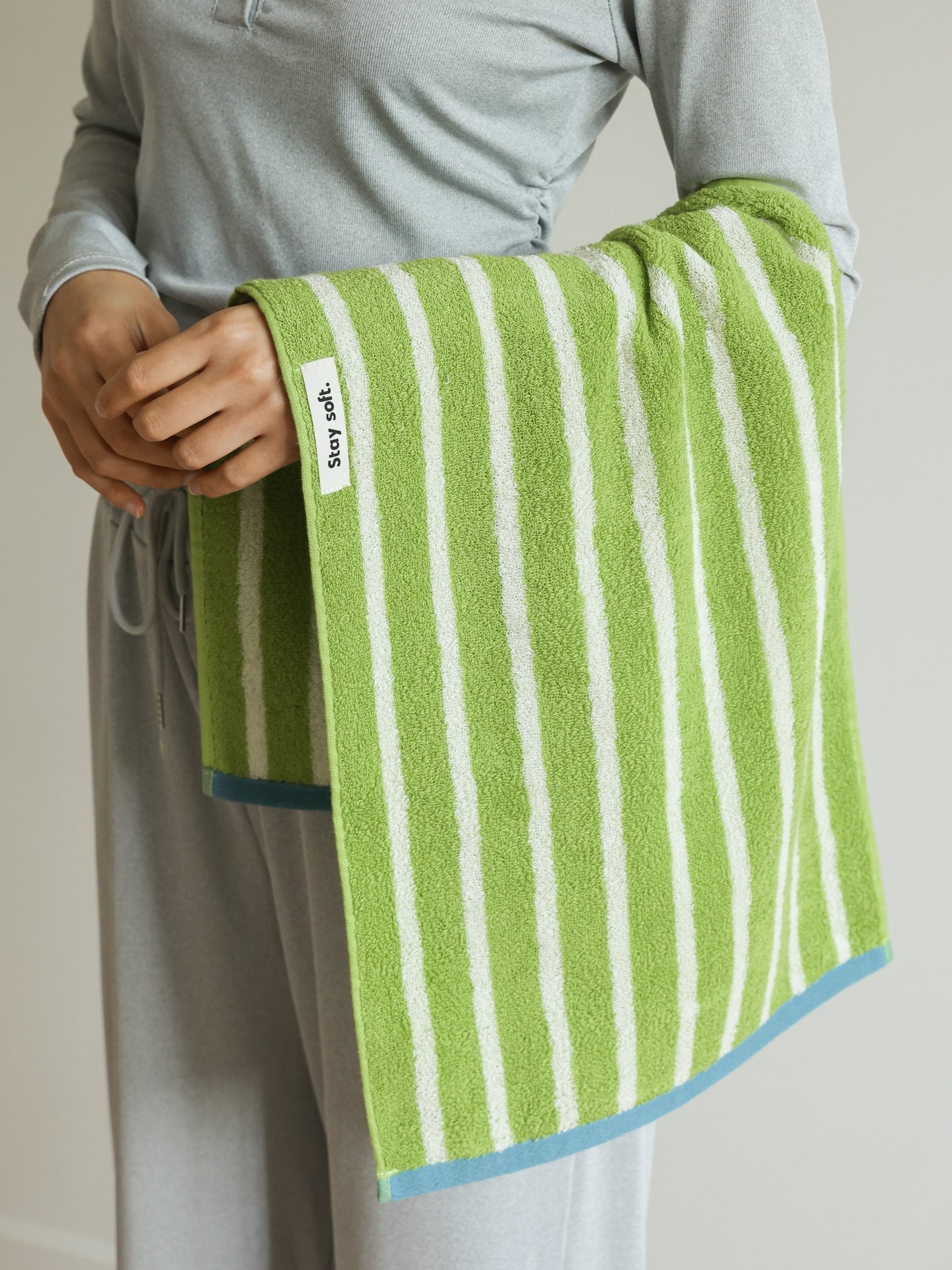 Ribbon Stripe Cotton Bath Towel original reference image 7