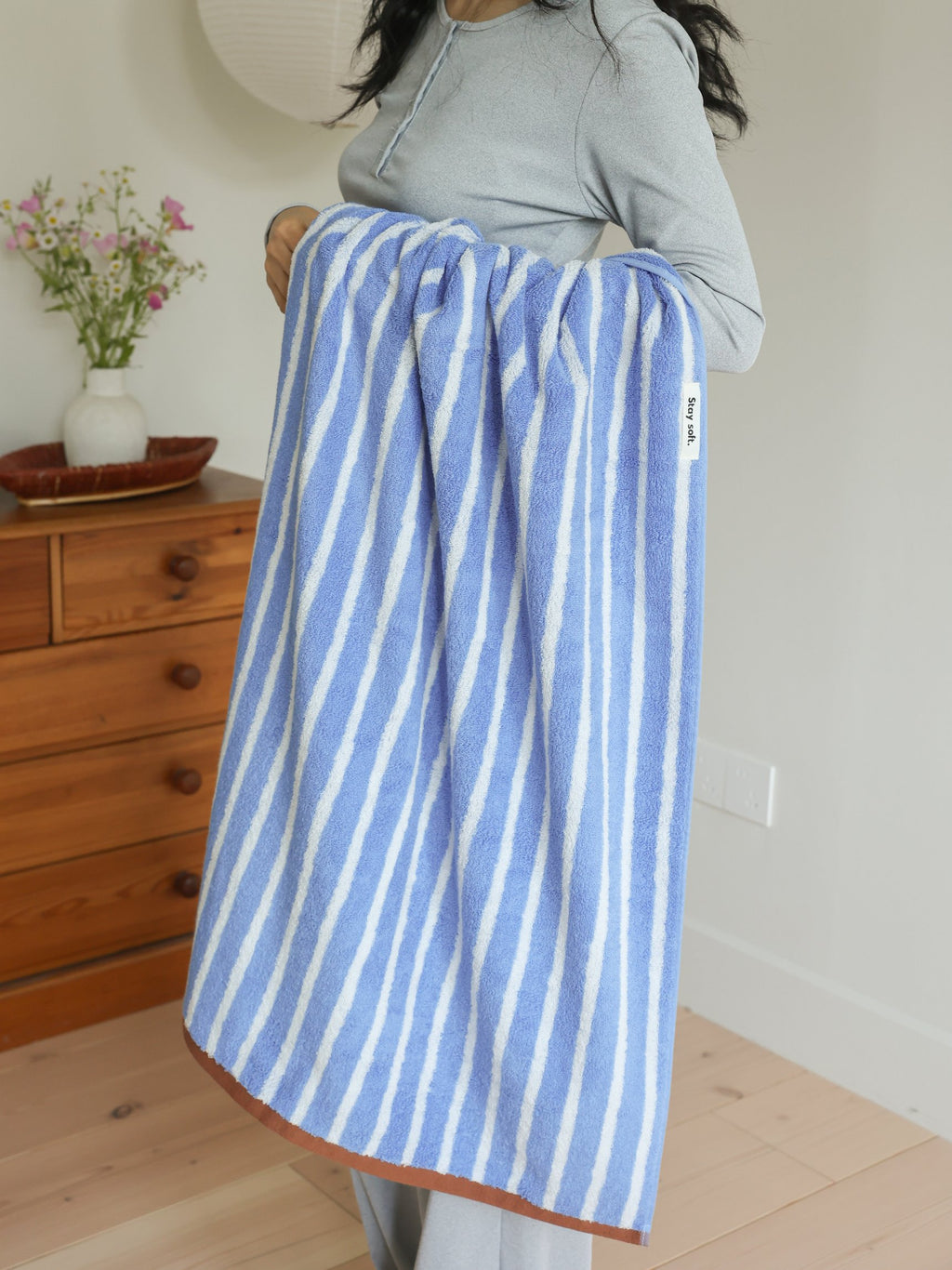 Ribbon Stripe Cotton Bath Towel original reference image 12