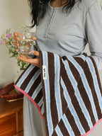 Ribbon Stripe Cotton Bath Towel original reference image 18