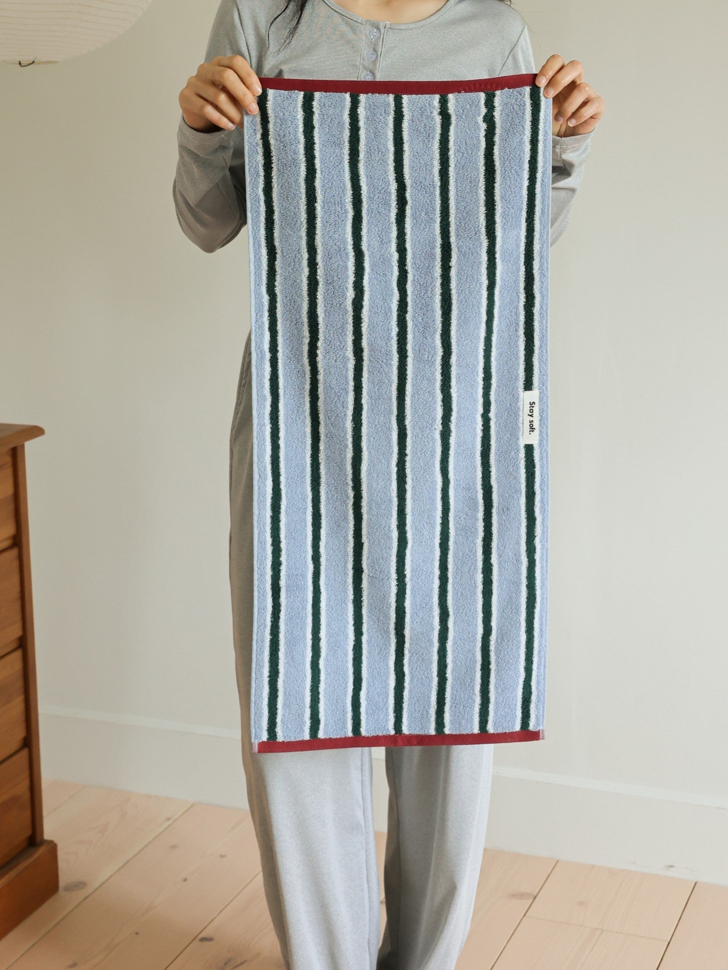 Ribbon Stripe Cotton Bath Towel original reference image 27