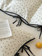 Riviera Bow Dot Tencel Duvet Cover original reference image 4