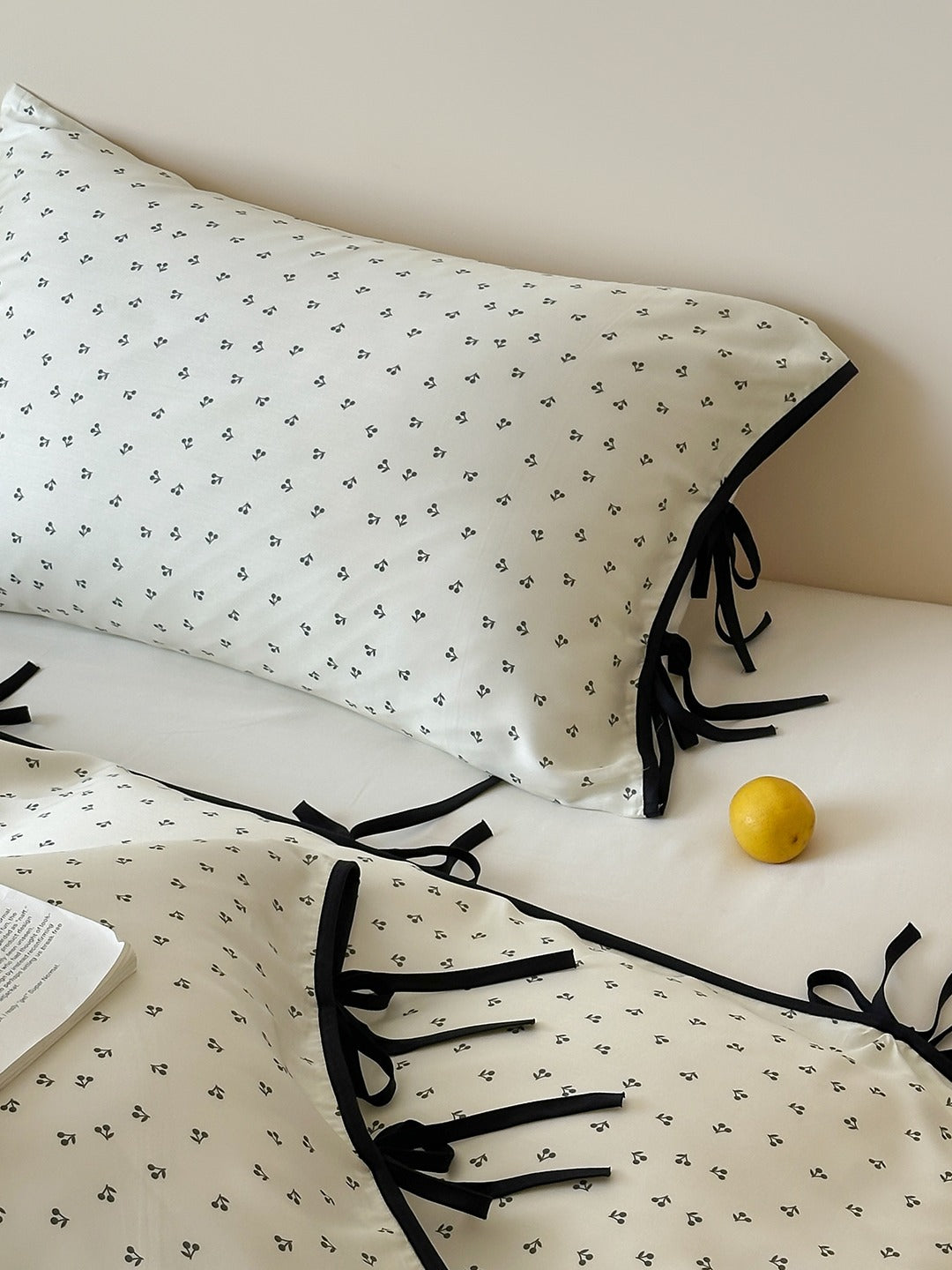 Riviera Bow Dot Tencel Duvet Cover original reference image 6