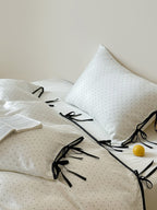 Riviera Bow Dot Tencel Duvet Cover original reference image 8