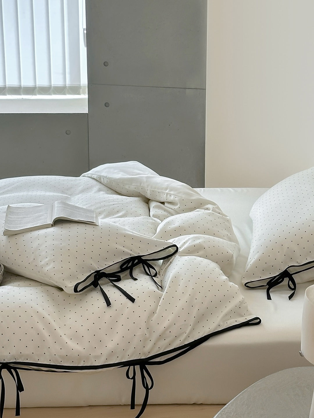 Riviera Bow Dot Tencel Duvet Cover original reference image 10