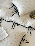 Riviera Bow Dot Tencel Duvet Cover original reference image 11
