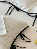 Riviera Bow Dot Tencel Duvet Cover original reference image 12