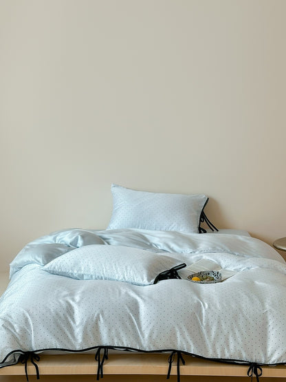 Riviera Bow Dot Tencel Duvet Cover original reference image 13