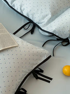 Riviera Bow Dot Tencel Duvet Cover original reference image 15