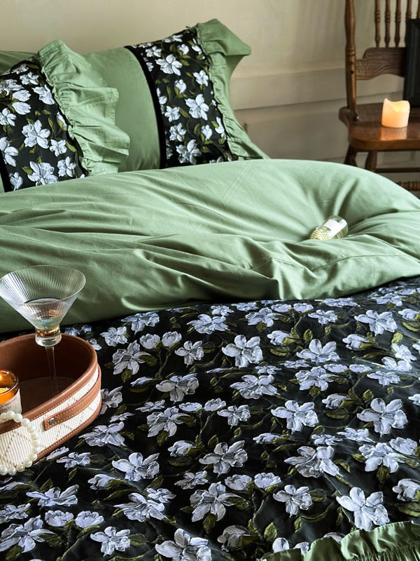 Roma Garden Cotton Jacquard Duvet Cover original reference image 4