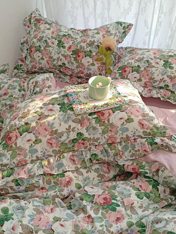 Rosefield Printed Cotton Duvet Cover original reference image 4