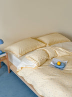 Ruffle Edge Clip Jacquard Cotton Duvet Cover original reference image 5