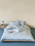 Ruffle Edge Clip Jacquard Cotton Duvet Cover original reference image 9