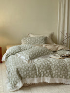 Sage Blossom Lace Duvet Cover original reference image 4
