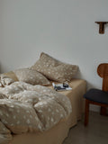 Sand Pebble Cotton Muslin Duvet Cover original reference image 1