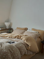 Sand Pebble Cotton Muslin Duvet Cover original reference image 5