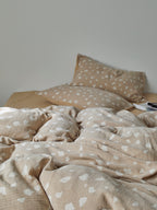 Sand Pebble Cotton Muslin Duvet Cover original reference image 8